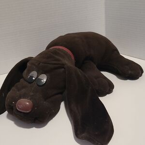 Vintage 1980s Pound Puppies Plush Chocolate Dog Toy
